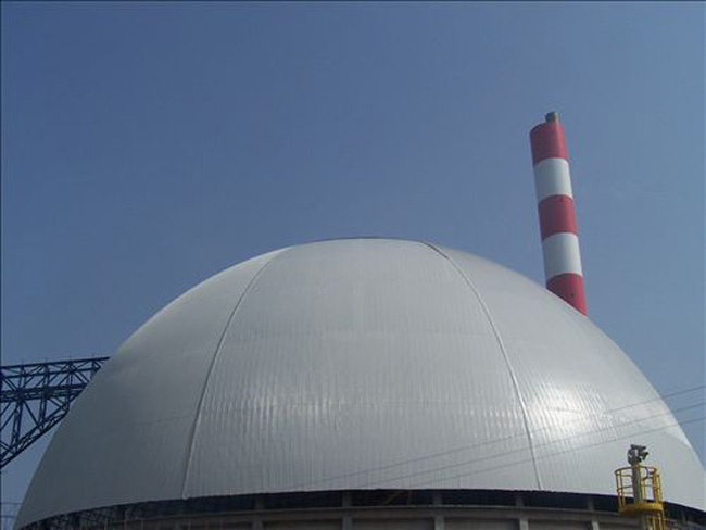 石首球形发电厂网架工程